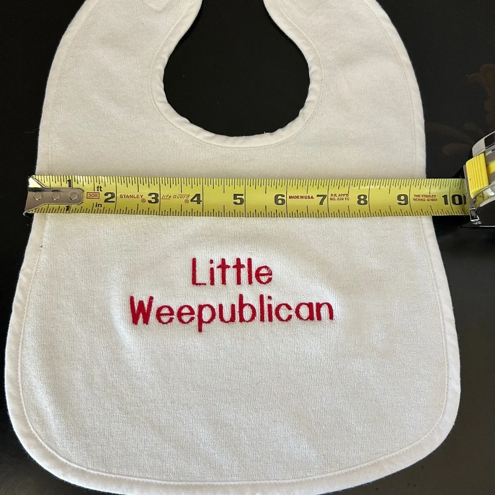 Bows and Beaus “Little Weepublican” Baby Bib. NWOT